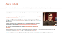 Desktop Screenshot of justincolletti.com